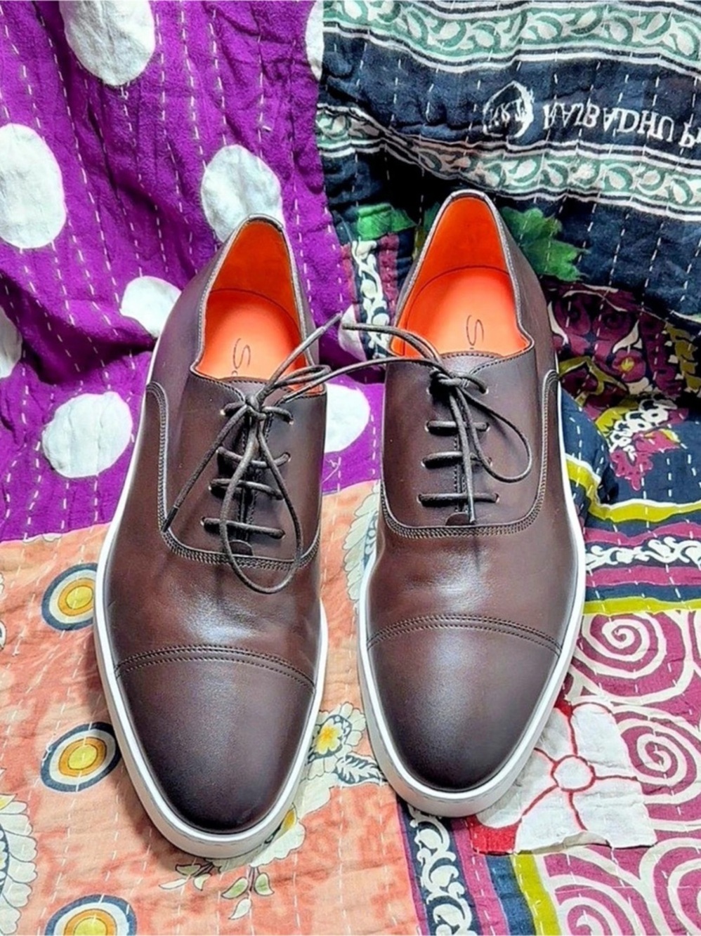Santoni Easy Cap Toe Oxford - Size 11 1/2